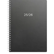 School Calendar A5 svart Eco kartong