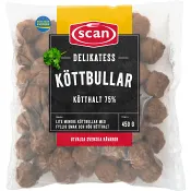 Köttbullar Delikatess 75% Kötthalt 450g Scan