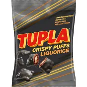 Crispy Puffs Liquorice 140g Tupla