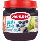 Blåbär & äpple 4m 125g Semper