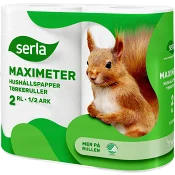 Hushållspapper Maximeter 2p Miljömärkt Serla