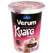 Kvargyoghurt Jordgubb Smultron 1.5% 500g Verum