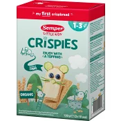 Barnsnacks Crispies knäckebröd Eko 1år 130g Semper