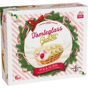 Glassbåt Tomteglass Polkagris 6-p SIA Glass