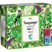 Tampong Normal 56-p Miljömärkt ICA