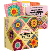 Blommiga mormorsrutor Bok och 50 kort: Virka, mixa och matcha