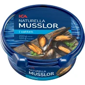 Musslor i vatten 200g ICA