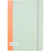 Anteckningsbok Emma A5 grön/orange