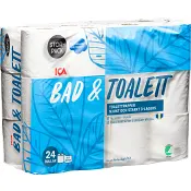 Bad & Toalett Toalettpapper 24-p Miljömärkt ICA