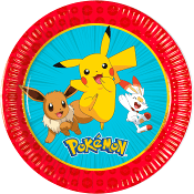 Tallrik Pokemon 20cm 8-p Decorata Party