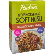 Soft müsli Mandel & dadlar 375g Pauluns