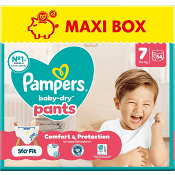Byxblöjor Baby Dry Pants Strl 7 15+kg Maxi 54-p Pampers