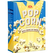 Popcorn Mikropopcorn smörsmak 3-p 270g ICA