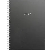 Kalender Week 2027 A5 svart kartong