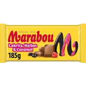 Mjölkchoklad Lakrits Hallon & Caramel 185g Marabou