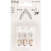 Reservlampa 23V, 3W E10 3-p Star Trading