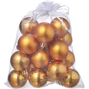 Julkulor 4 cm 18-p Guld ICA