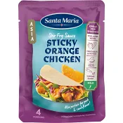 Stir fry sauce sticky orange chicken 100g Santa Maria