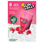 Isglass Hallon Ej fryst 8-p 480ml Sun Lolly