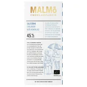 Chokladkaka Mörk Choklad Saltstänk 45% 80g Malmö Chokladfabrik