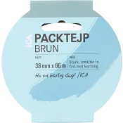 Packtejp brun, 38mm x 66m