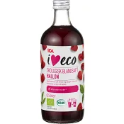 Blandsaft Hallon Ekologisk 50cl KRAV ICA I love eco