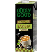 Havredryck Barista Hasselnöt Glutenfri 3% 1000ml Oddlygood®