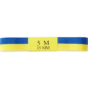 Sidenband Blå/gul 15mmx5m Alrik Hedlund