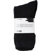 Sportsocka 5p svart 41/45 mywear