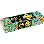 Ananas Skivor i juice 227g 3-p ICA