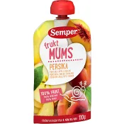 Fruktmums Persika, äpple & banan 6m 110g Semper