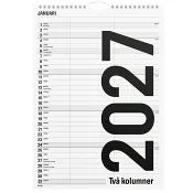 VäggKalender Familj B/W - 2 kol 2027