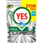 Maskindisk Platinum All in On 51 Styck YES