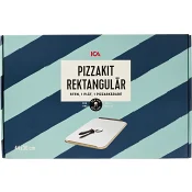 Pizzasten Rektangulär med tillbehör 44x30cm