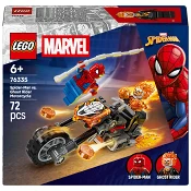 LEGO Marvel Spider-Man mot Ghost Rider på motorcykel 76335