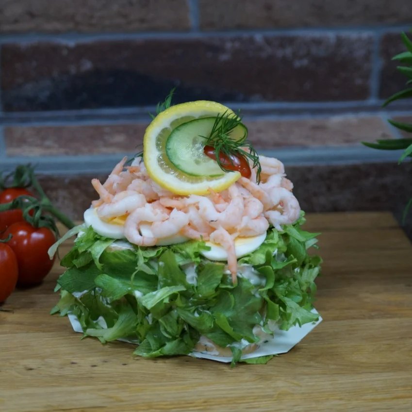RÄKbakelse gjort på glutenfri toastbröd