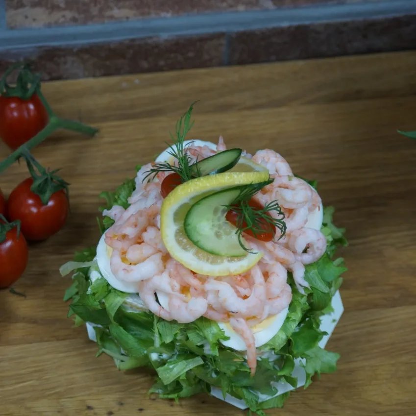 RÄKbakelse gjort på glutenfri toastbröd