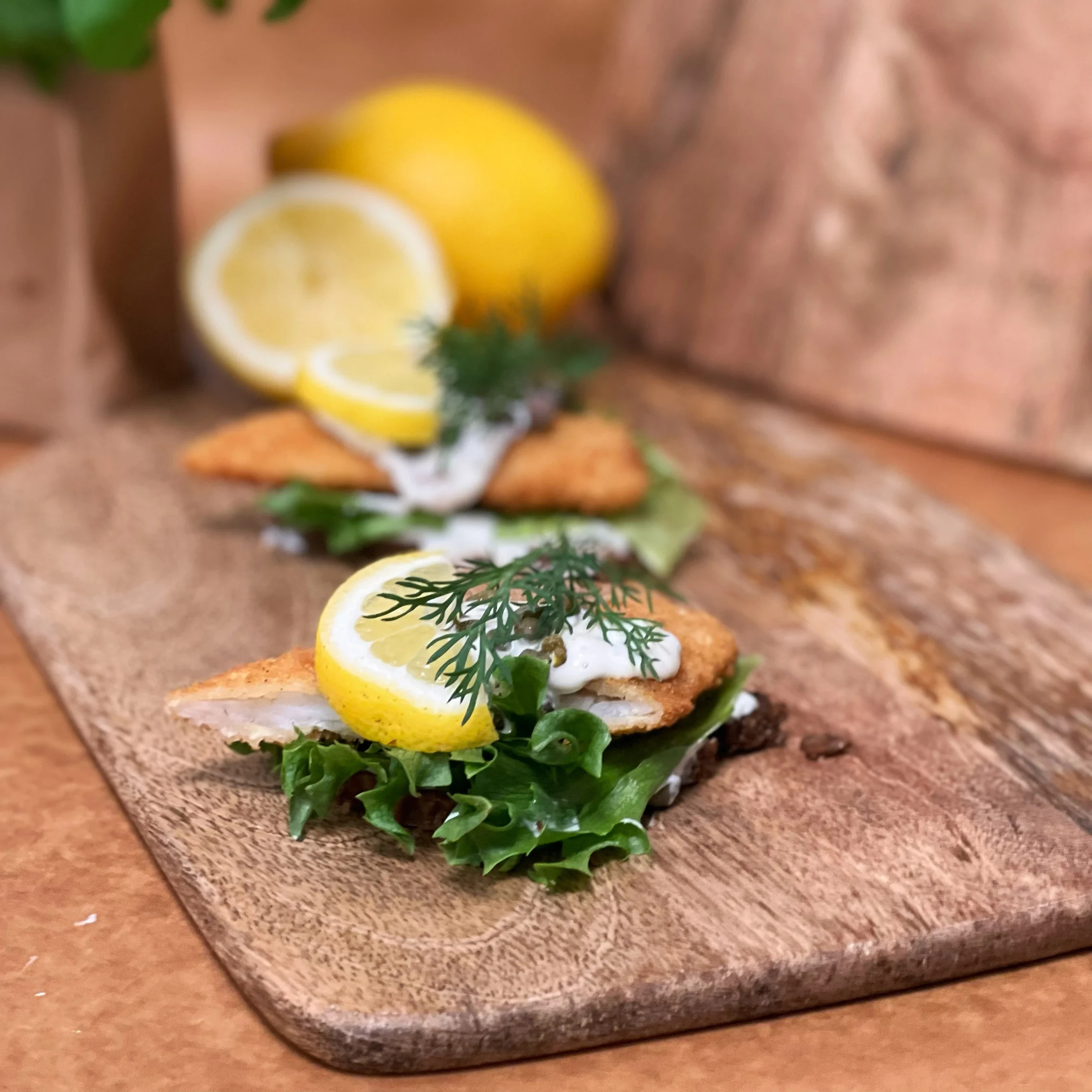 Smörrebröd rödspätta