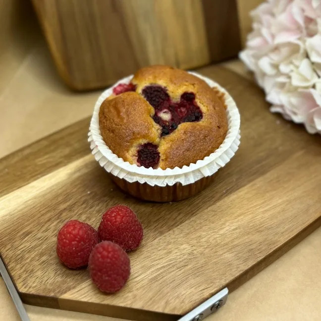 Hallonmuffins