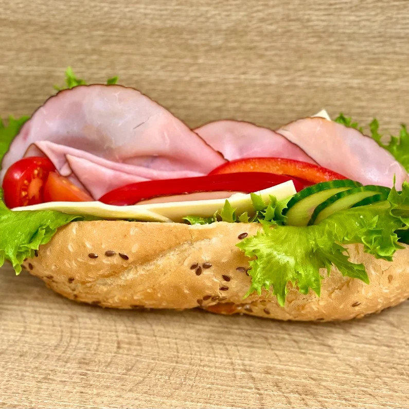 Baguette ost & skinka 