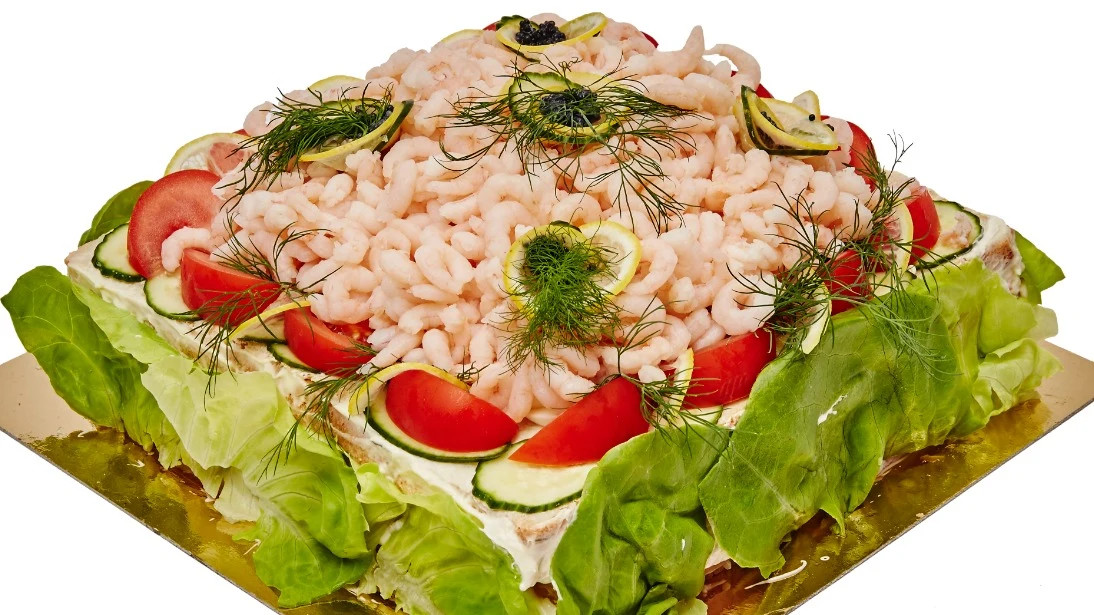Smörgåstårta Räkor