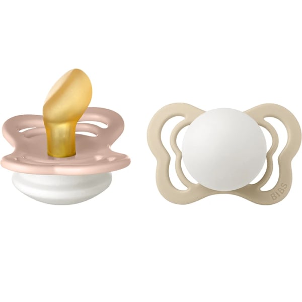 BIBS Couture Latex Blush Glow/Vanilla Glow 2-pack Size 1