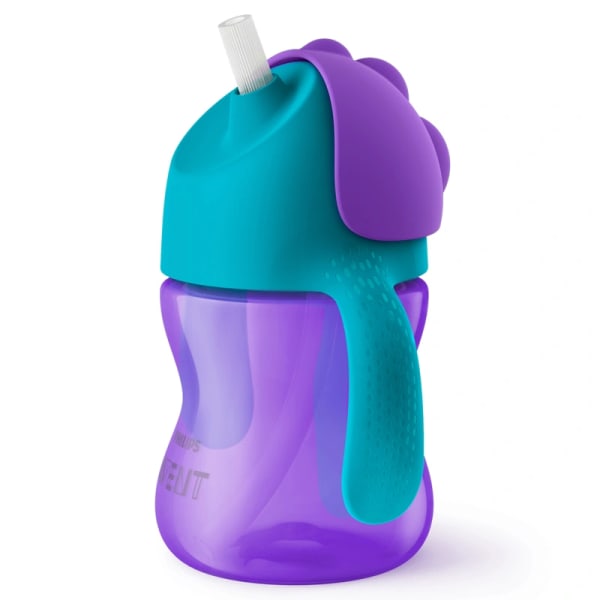 Avent Sugrörsmugg Bendy 200 ml 9 mån+ Lila/Turkos
