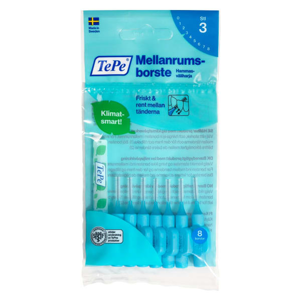 TePe Mellanrumsborste 0,4 - 1,3 mm 8 st 0,6 mm