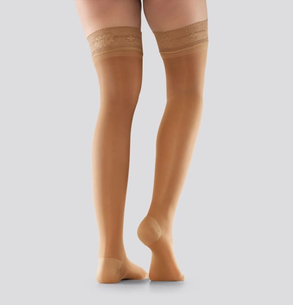 Mabs Nylon Stay Up Tan 1 par L