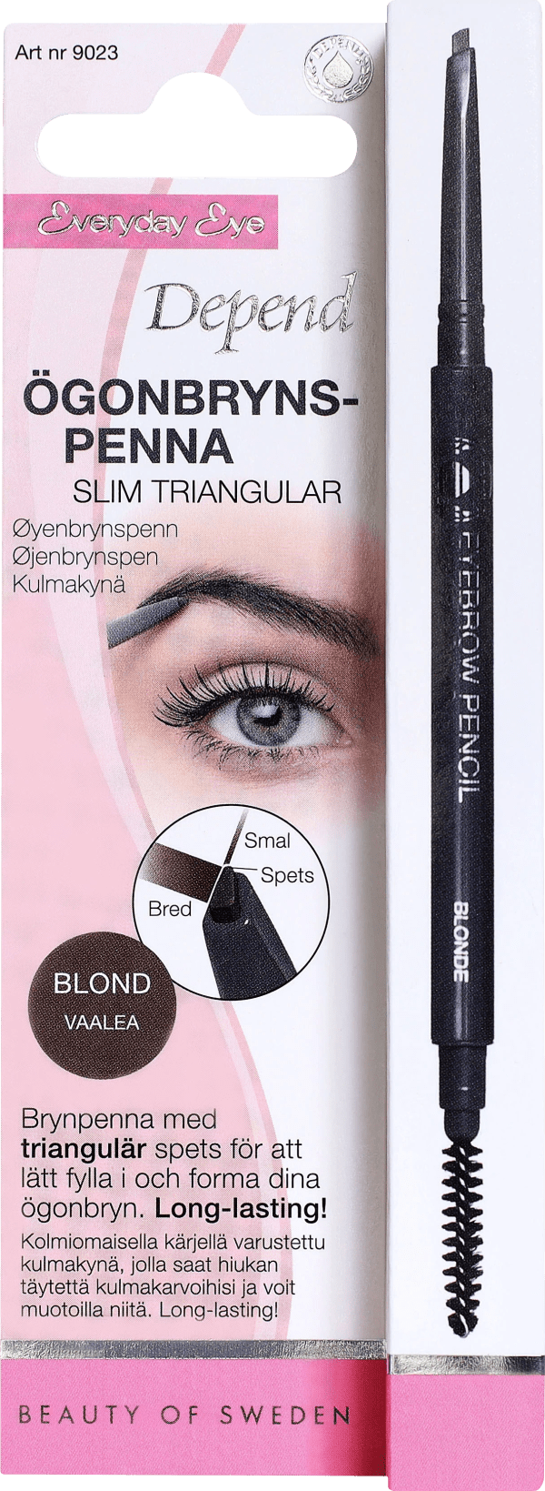 Depend Ögonbrynspenna Slim Triangel Blond