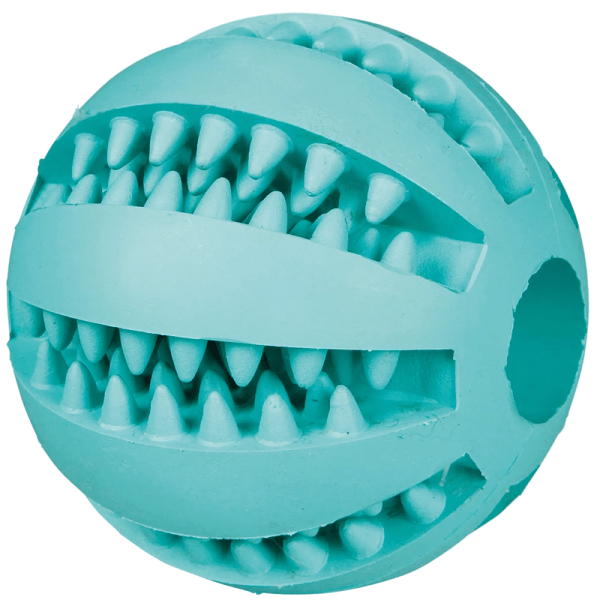Trixie Denta Fun Baseball Mintfresh Naturgummi Ø 6 cm