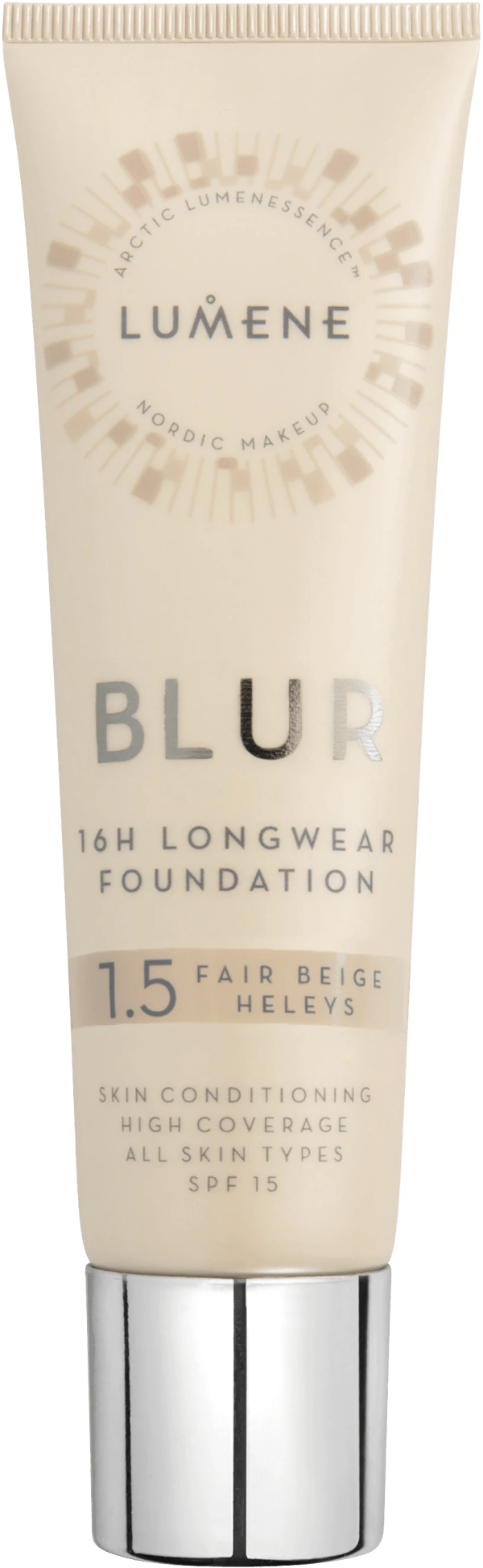 Lumene Blur 16h Longwear Foundation SPF 15, 30 ml Fair