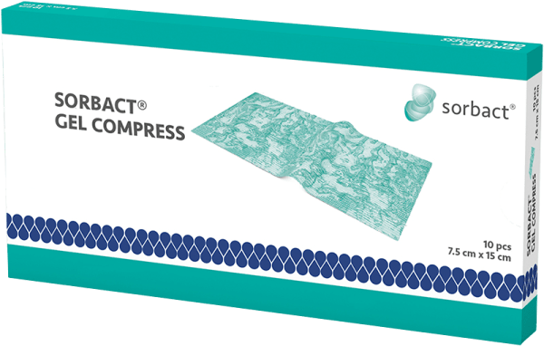 Sorbact Gel Compress 7.5x15 cm
