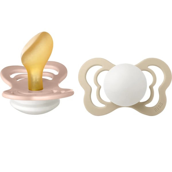 BIBS Couture Latex Blush Glow/Vanilla Glow 2-pack Size 2